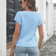 Cable-knit V-Neck Sweater Vest