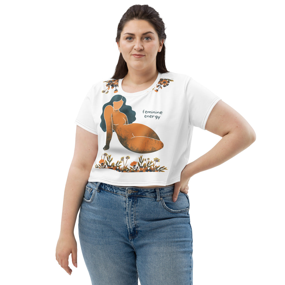 Feminine Energy Kimante Crop Tee