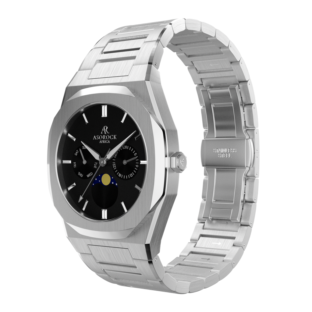 Silver/Black Transporter by ASOROCK WATCHES