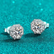 2 Carat Moissanite 925 Sterling Silver Stud Earrings