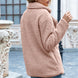 Full Size Lapel Collar Sherpa Coat