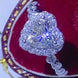 1 Carat Moissanite Heart Ring