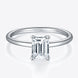 1 Carat Moissanite 925 Sterling Silver Solitaire Ring