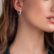 Moissanite 925 Sterling Silver Huggie Earrings