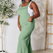Double Take Full Size Wide Strap Overall with Pockets