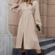 V-Neck Buttoned Slit Dress