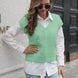 Cable-knit V-Neck Sweater Vest