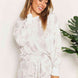 Double Take Floral Long Sleeve Top and Shorts Loungewear Set
