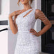 Contrast Sequin Sleeveless Mini Dress