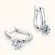 2 Carat Moissanite 925 Sterling Silver Earrings
