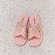 Forever Link Studded Cross Strap Sandals in Blush