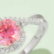 1 Carat Moissanite Contrast 925 Sterling Silver Ring