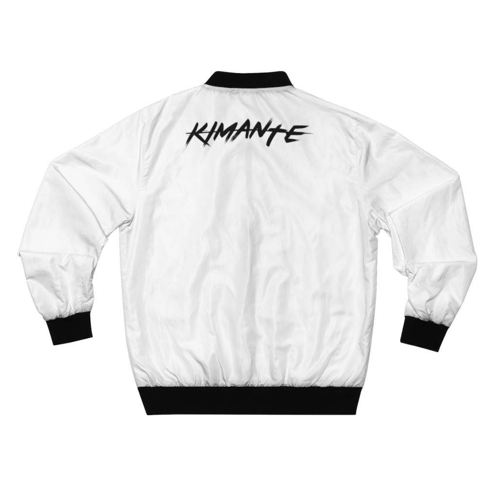 Detroit Kimante All Black, White Sleeves AOP Bomber Jacket