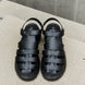 Qupid Platform Cage Stap Sandal in Black