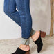 East Lion Corp Pointed-Toe Braided Trim Mules