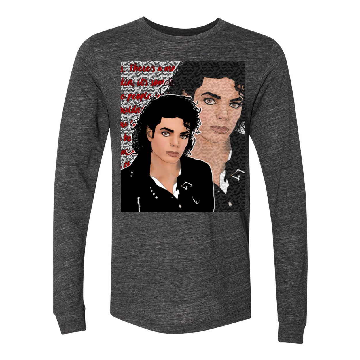Kimante Michael JacksonLong Sleeve JerseyTee - Kimante Discounted Fashionionable clothing 