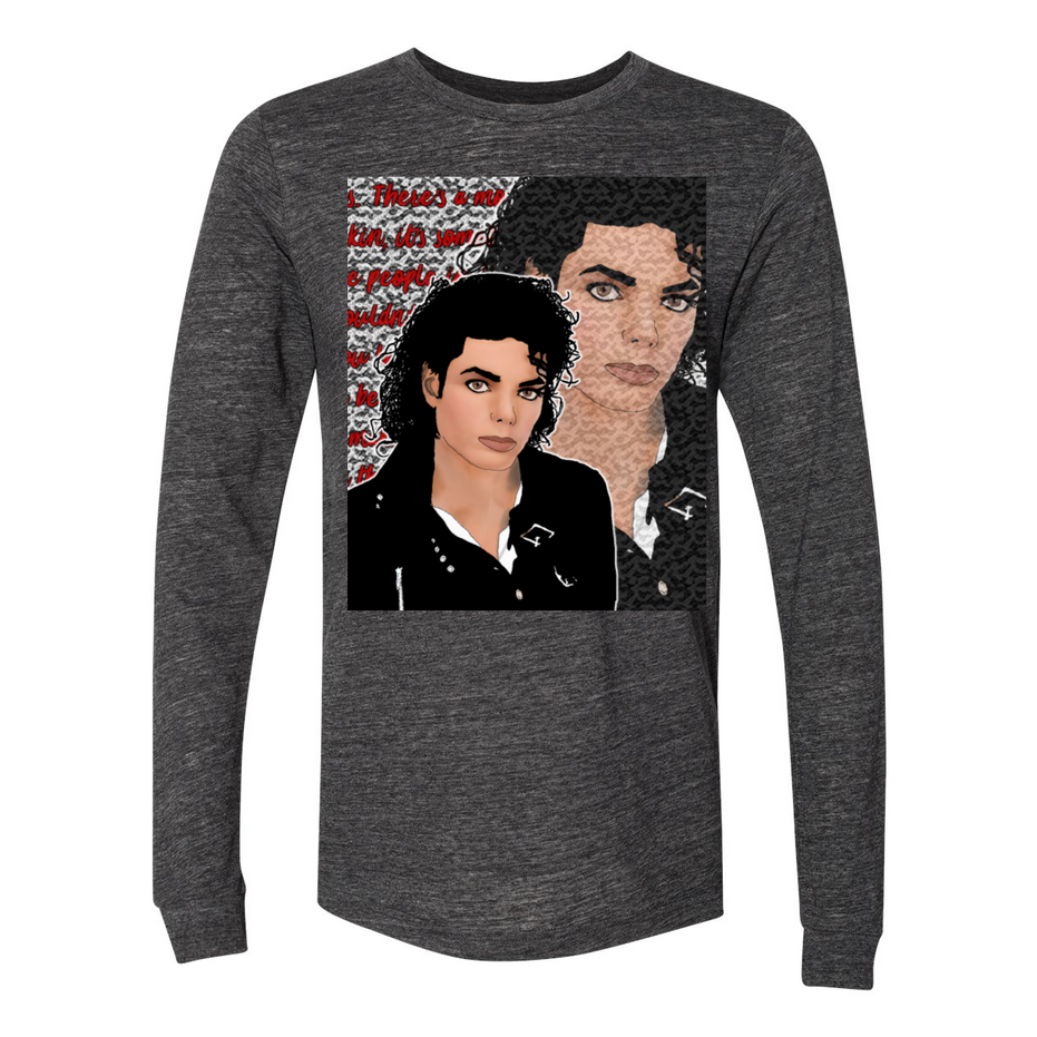 Kimante Michael JacksonLong Sleeve JerseyTee - Kimante Discounted Fashionionable clothing 