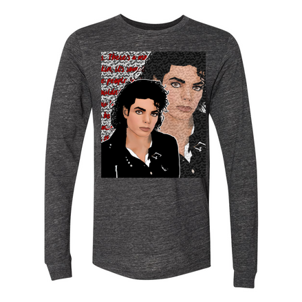 Kimante Michael JacksonLong Sleeve JerseyTee - Kimante Discounted Fashionionable clothing 