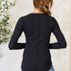 Culture Code Full Size Ribbed Round Neck Long Sleeve Top