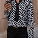 Printed Collared Neck Long Sleeve Shirt