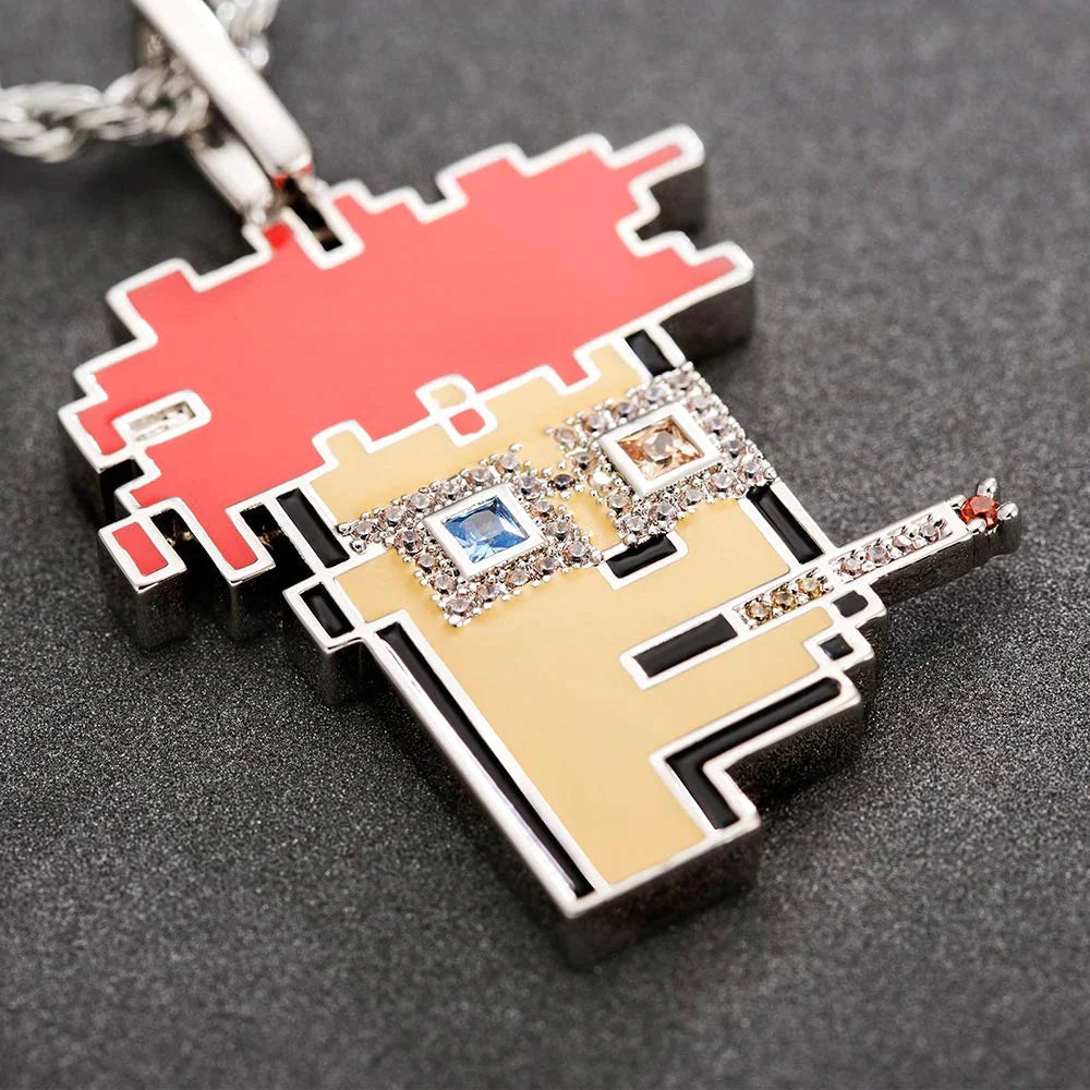 Bling Proud X Crypto Punk NFT Pendant Smoking Man by Bling Proud | Urban Jewelry Online Store