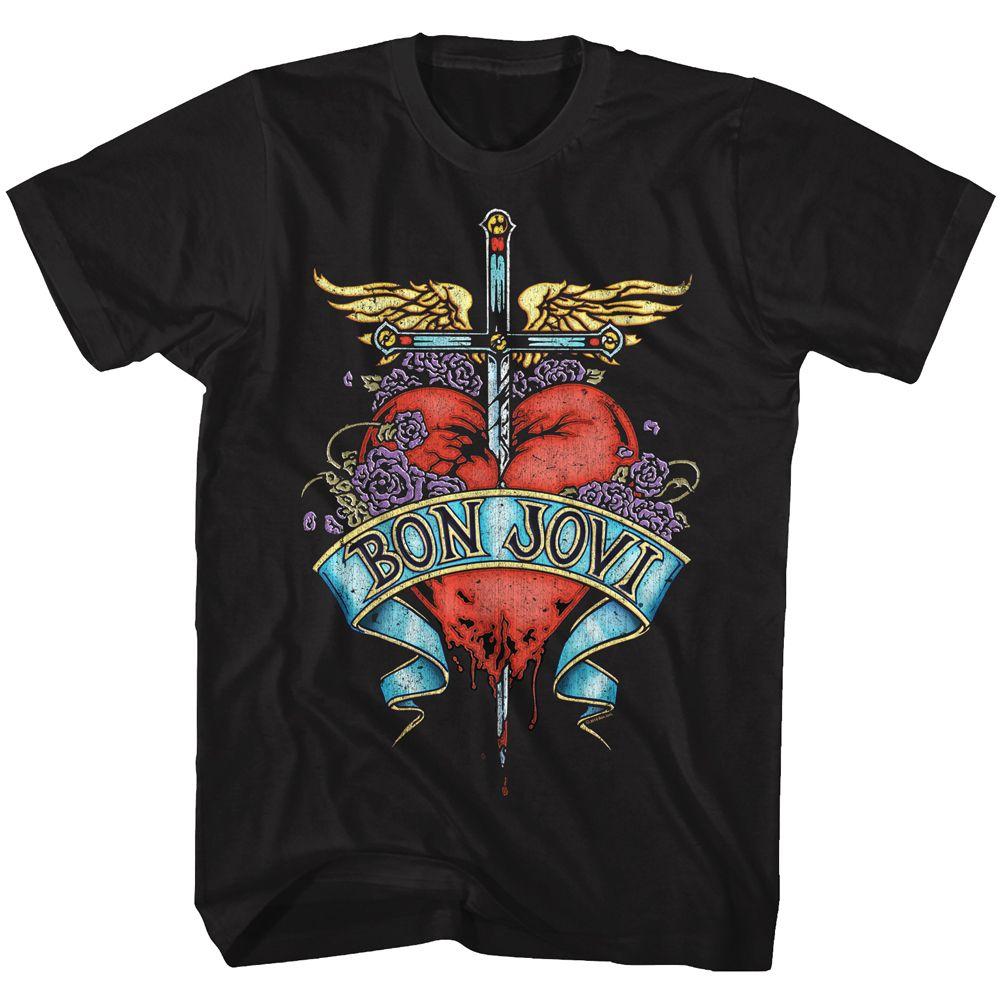 Bon Jovi - Heart T-Shirt by HYPER iCONiC.