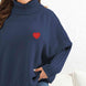 Plus Size Turtle Neck Long Sleeve Sweater