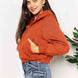 Double Take Half-Zip Long Sleeve Hoodie