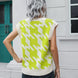 Houndstooth V-Neck Sweater Vest