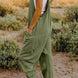 Double Take Full Size V-Neck Sleeveless Jumpsuit with Pockets