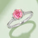 1 Carat Moissanite Contrast 925 Sterling Silver Ring