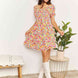 Double Take Smocked Sweetheart Neck Flounce Sleeve Mini Dress
