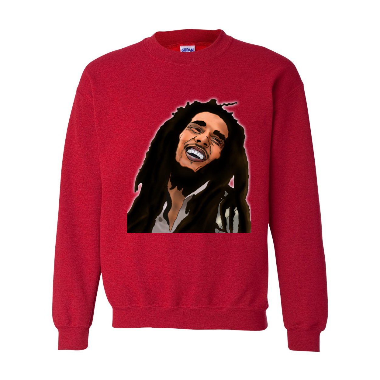 Kimante Bob Marley Large Face Crewneck - Kimante Discounted Fashionionable clothing 