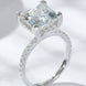 5.52 Carat Moissanite Side Stone Ring