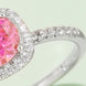 Adored 1 Carat Moissanite 925 Sterling Silver Halo Ring