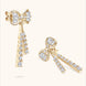 1.12 Carat Moissanite 925 Sterling Silver Bow Earrings