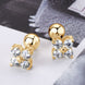 Moissanite 925 Sterling Silver Four-Leaf Clover Shape Earrings