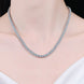 Moissanite Rhodium-Plated Necklace
