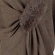 Surplice Neck Pom-Pom Trim Poncho