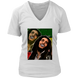 Kimante Bob Marley Women's V-Neck T-Shirt - Kimante Discounted Fashionionable clothing 