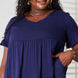 Double Take V-Neck Flounce Sleeve Tiered Dress