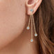 1.2 Carat Moissanite Layered Chain Earrings
