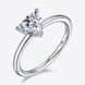 1 Carat Moissanite 925 Sterling Silver Solitaire Ring