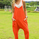 Double Take Full Size Sleeveless V-Neck Pocketed Jumpsuit