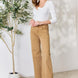 RISEN Full Size Fringe Hem Wide Leg Jeans