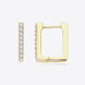 Moissanite Geometric 925 Sterling Silver Earrings