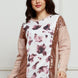 Sequin Animal Print Round Neck Sweatshirt