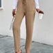 Texture Drawstring Pants with Pockets