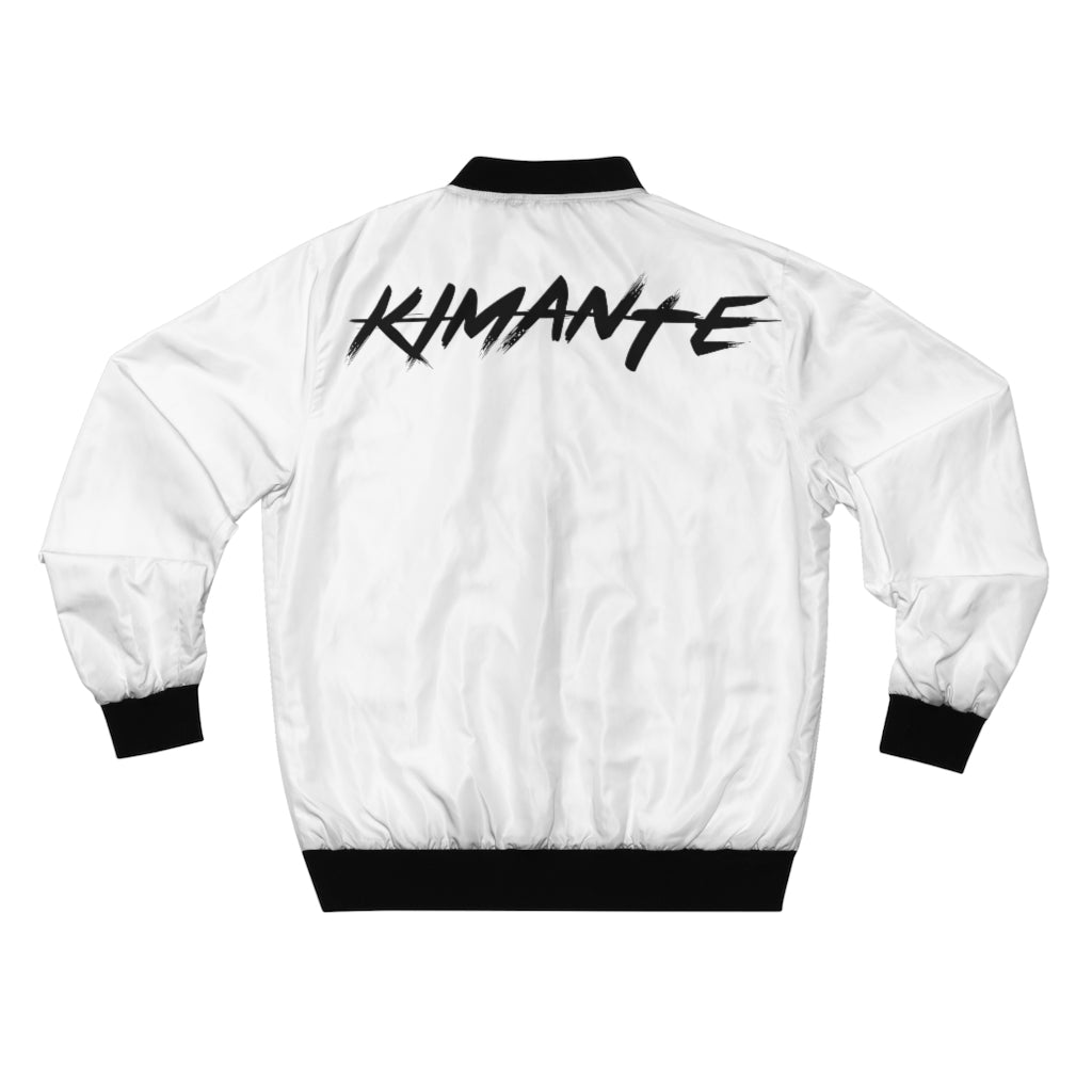 Atlanta Kimante All Black White Sleeves AOP Bomber Jacket