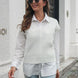 Cable-knit V-Neck Sweater Vest